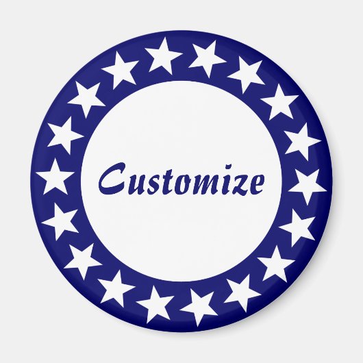 Vorlage für Sterne anzeigen Magnet (Vorne)