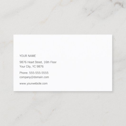 Vorlage für Stethoscope und Herz-Business-Karten Visitenkarte (Rückseite)