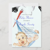 Vorlage für Storch- und Babydusche (Vorderseite)