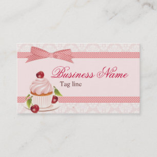 Vorlage für Sweet Cupcake Business Card Visitenkarte