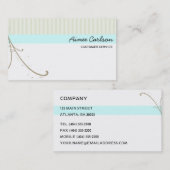 Vorlage für Swirbel und Streifen Visitenkarte (Vorne/Hinten)