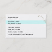 Vorlage für Swirbel und Streifen Visitenkarte (Rückseite)