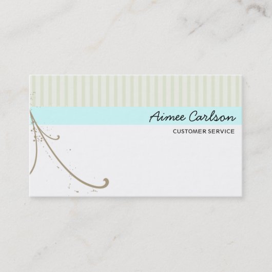 Vorlage für Swirbel und Streifen Visitenkarte (Vorderseite)