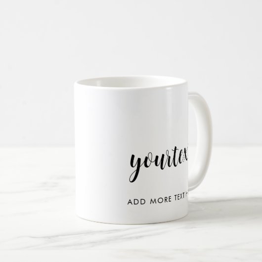 Vorlage für Text oder Namen von benutzerdefinierte Kaffeetasse (VorderseiteRechts)