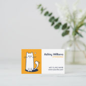 Vorlage für Tierärztliche Visitenkarte (Stehend Vorderseite)