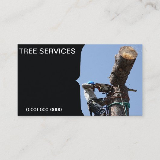 Vorlage für Tree-Service-Visitenkarten Visitenkarte (Vorderseite)