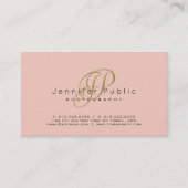 Vorlage für Trend-Farben für Monogramme Visitenkarte (Vorderseite)