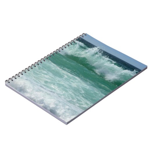 Vorlage für trendy Beach Seaside Sea Waves Notizblock (Linke Seite)