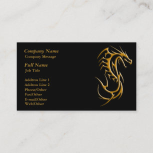Vorlage für trendy Dragon Business Card Visitenkarte