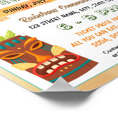 Vorlage für tropische Sonneneingänge Poster (Ecke)