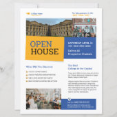 Vorlage für Uni Open House-Flyer (Vorderseite)