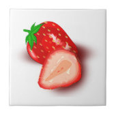 Vorlage für veränderbare Bilder Erdbeerfrucht Fliese (Vorderseite)