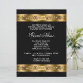 Vorlage für Veranstaltungen in Black and Gold Corp (Stehend Vorderseite)