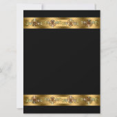 Vorlage für Veranstaltungen in Black and Gold Corp (Rückseite)