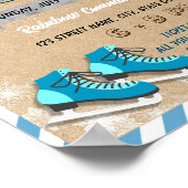 Vorlage für Veranstaltungen in der Ice-Skaten-Schu Poster (Ecke)