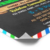 Vorlage für Veranstaltungen mit Lebensmittelfahrze Poster (Ecke)