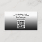 Vorlage für vermissten Puzzlespiel-QR-Code Visitenkarte (Rückseite)