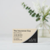 Vorlage für Versicherungsdienstleistungen Visitenkarte (Stehend Vorderseite)