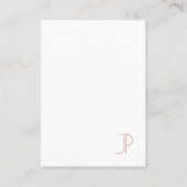 Vorlage für vertikale Visitenkarte Elegantes Monog (Vorderseite)