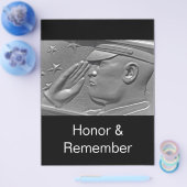 Vorlage für Veteran Held Honorar Salute Flyer (Einzeln)