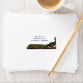 Vorlage für viktorianische Pfauenadressen Adressaufkleber (Insitu)