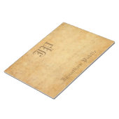 Vorlage für Vintag handgeschriebene Monogramm-Hoch Notizblock (angewinkelt)