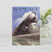 Vorlage für Vintage Art-Deco-Lokomotive (Stehend Vorderseite)