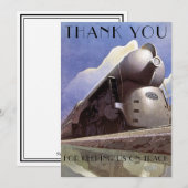 Vorlage für Vintage Art-Deco-Lokomotive (Vorne/Hinten)