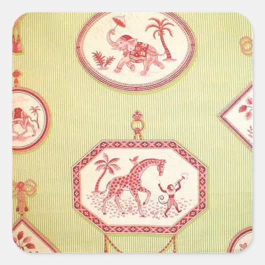 Vorlage für Vintage Circus Sticker (Vorderseite)