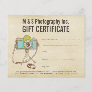 Vorlage für Vintage Fotografen