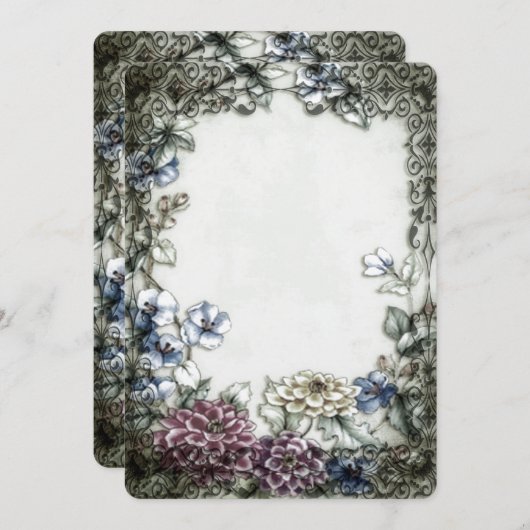 Vorlage für Vintage Grenzen (Vorne/Hinten)