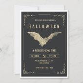 Vorlage für Vintage-Halloween-Partyflyer (Vorderseite)