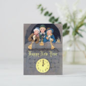 Vorlage für Vintage Neujahrswirren Postkarte (Stehend Vorderseite)