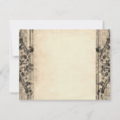 Vorlage für Vintage RSVP-Karten (Rückseite)