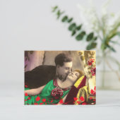 Vorlage für Vintagen Paar Save the Date (Stehend Vorderseite)