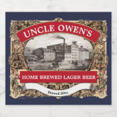 Vorlage für Vintages Lagerbier Bierflaschenetikett (Einzelnes Label)