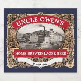 Vorlage für Vintages Lagerbier Bierflaschenetikett