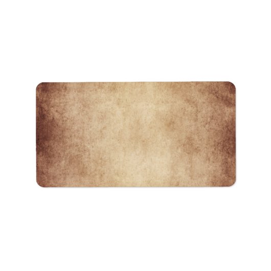 Vorlage für Vintages Pergament Adressaufkleber (Vorne)