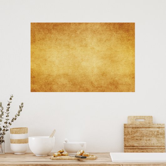 Vorlage für Vintages Pergament Poster (Küche)