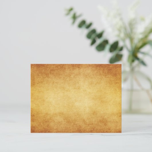 Vorlage für Vintages Pergament Postkarte (Stehend Vorderseite)