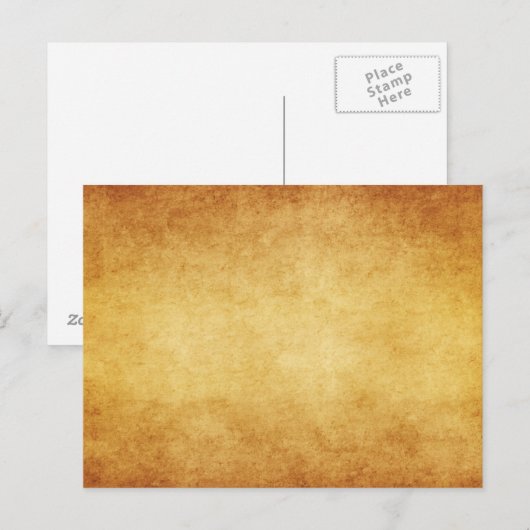 Vorlage für Vintages Pergament Postkarte (Vorne/Hinten)