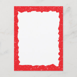 Vorlage für Vintages rotes Papierkorb mit benutzer Postkarte