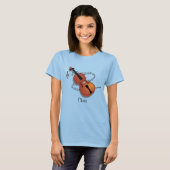 Vorlage für Violin-Musik T-Shirt (Vorne ganz)