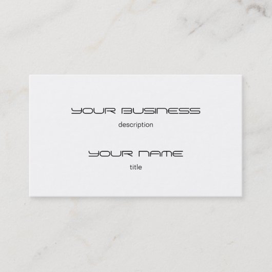 Vorlage für Visitenkarte Unterschrift UV-Matte (Vorderseite)