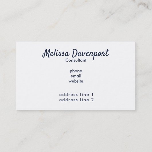 Vorlage für Visitenkarten 2 Visitenkarte (Rückseite)