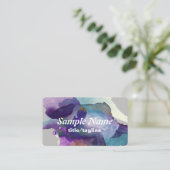 Vorlage für Visitenkarten, abstrakte Farbe Visitenkarte (Stehend Vorderseite)