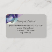 Vorlage für Visitenkarten, abstrakte Farbe Visitenkarte (Rückseite)