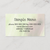 Vorlage für Visitenkarten, abstrakte Farbe Visitenkarte (Rückseite)