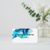 Vorlage für Visitenkarten, abstrakte Farbe Visitenkarte (Stehend Vorderseite)