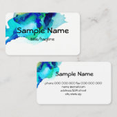 Vorlage für Visitenkarten, abstrakte Farbe Visitenkarte (Vorne/Hinten)